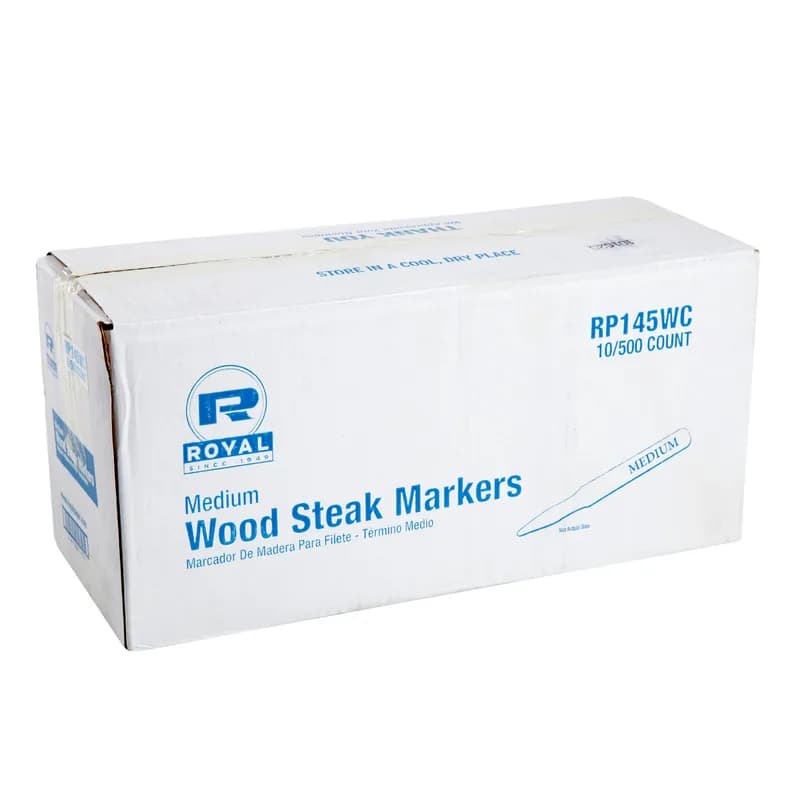 Wood Medium 500 Count/Pack 10 Packs/Case 5000 Count/Case
