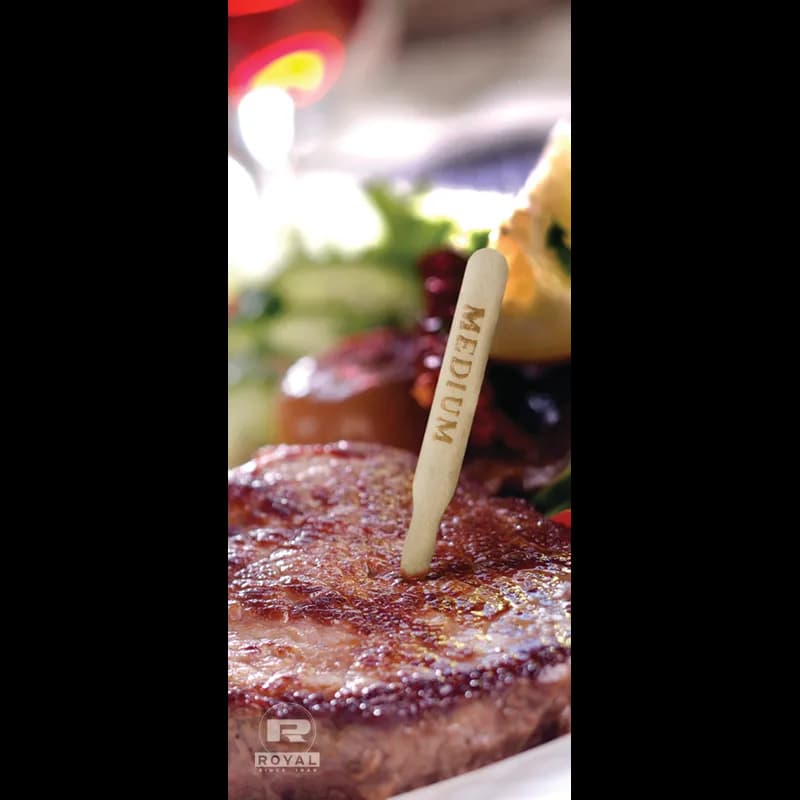 Wood Medium 500 Count/Pack 10 Packs/Case 5000 Count/Case