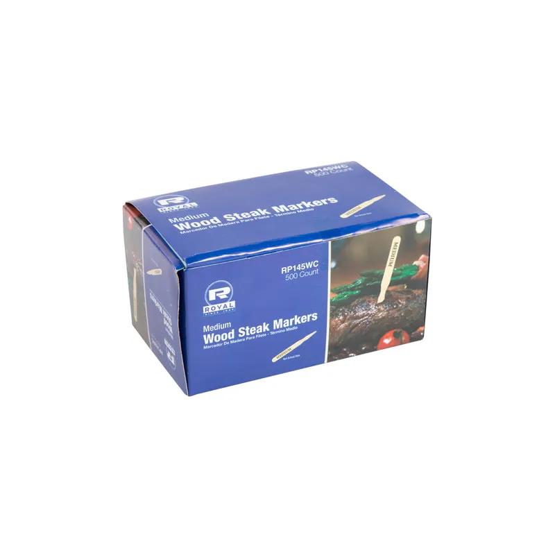 Wood Medium 500 Count/Pack 10 Packs/Case 5000 Count/Case