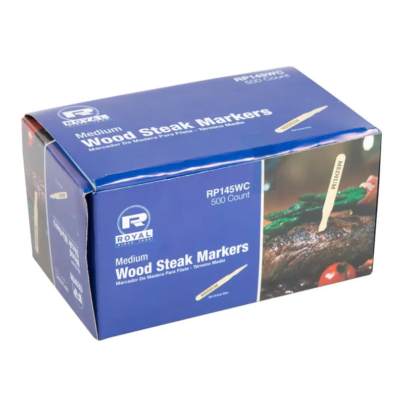 Wood Medium 500 Count/Pack 10 Packs/Case 5000 Count/Case