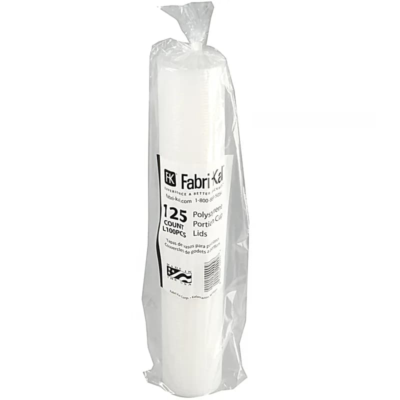 Lid Flat 2.4X0.2 IN HIPS Translucent For Souffle & Portion Cup 2500/Case