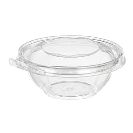Safe-T-Fresh® Deli Container Hinged With Dome Lid 12 OZ RPET Clear Round 240/Case