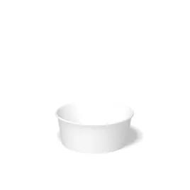 Bucket & Tub Base 25 OZ Double Wall Poly-Coated Paper White Round 450/Case