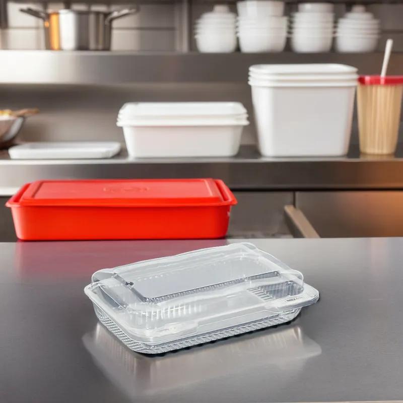 Take-Out Container Base 9.375X6.75X2.25 IN Clear 350/Case