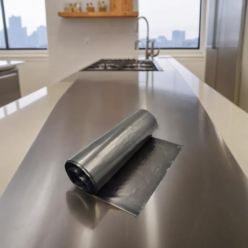 Victoria Bay Can Liner 24X24 IN Black Plastic 8MIC Coreless 1000/Case