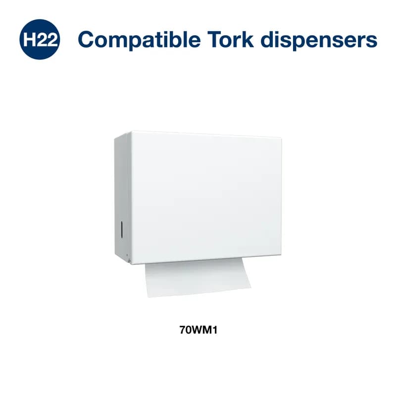 Tork Folded Paper Towel H22 10.25X9.125 IN 5.125X9.125 IN Kraft Single Fold Embossed 250 Sheets/Pack 16 Packs/Case