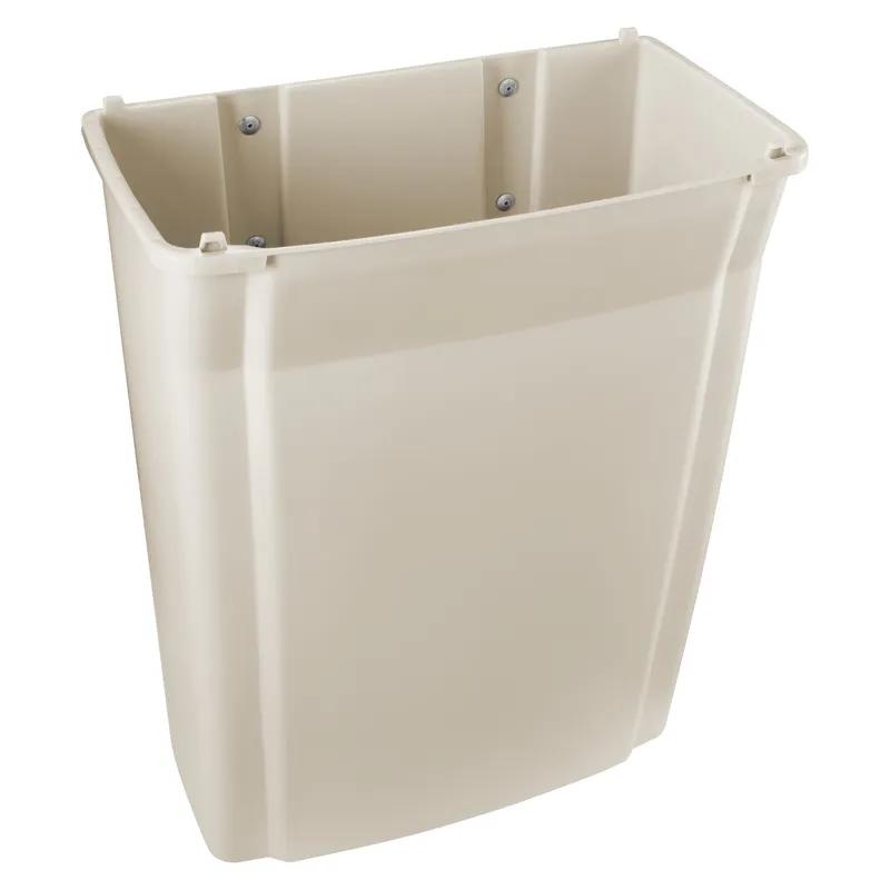 1-Stream Trash Can 11.88X19.88X33.63 IN 15 GAL Beige Resin With Swing Lid 1/Each