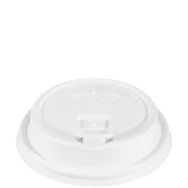 Solo® Travelock™ Lid Dome 3.7X0.9 IN PS White For 10-24 OZ Cup Reclosable Tab Sip Through 100 Count/Pack 10 Packs/Case