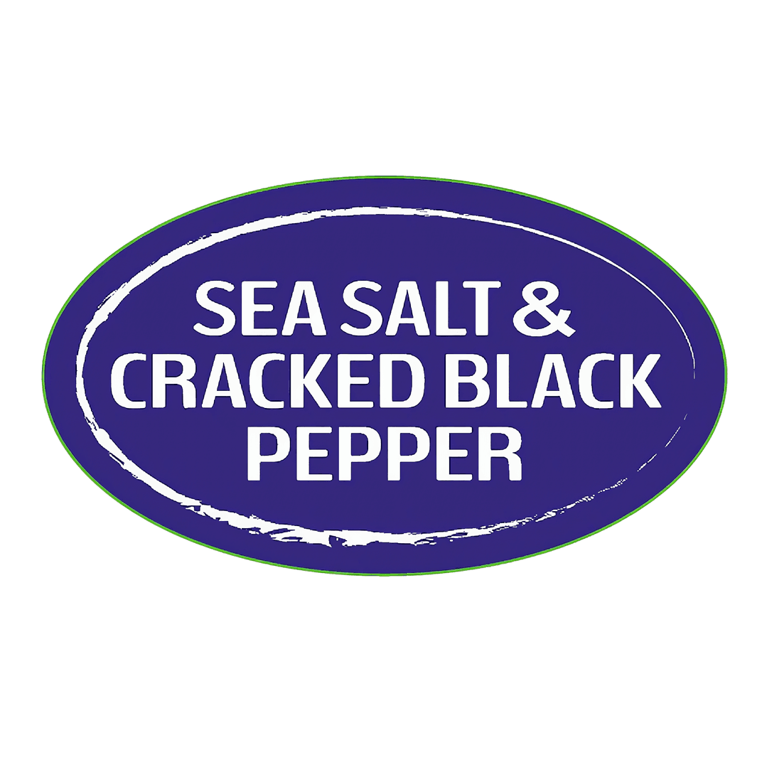 Sea Salt Black Pepper Label Oval 1000/Roll