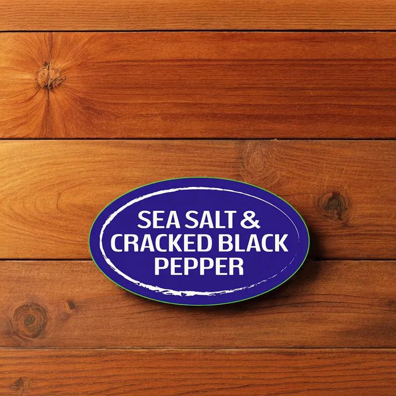 Sea Salt Black Pepper Label Oval 1000/Roll