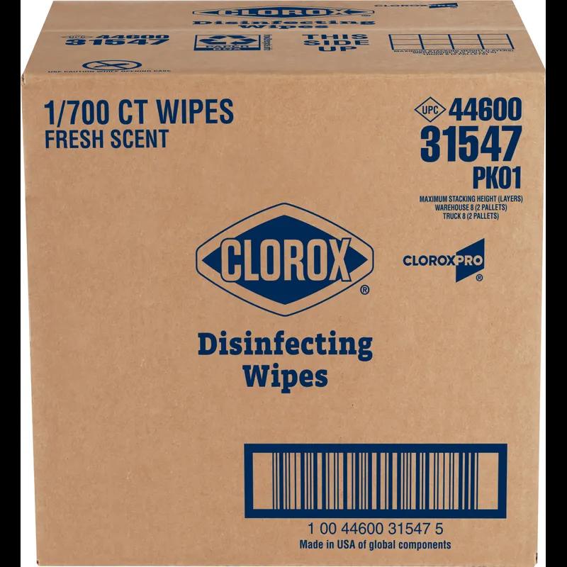 Clorox® Fresh Scent One-Step Disinfectant Multi Surface Wipe Bleach-Free Antibacterial 700/Case