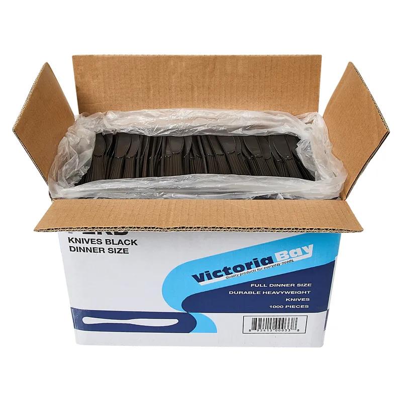 Victoria Bay Knife PP Black Heavy Duty Unwrapped 1000/Case