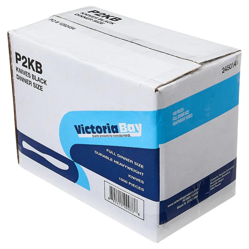 Victoria Bay Knife PP Black Heavy Duty Unwrapped 1000/Case