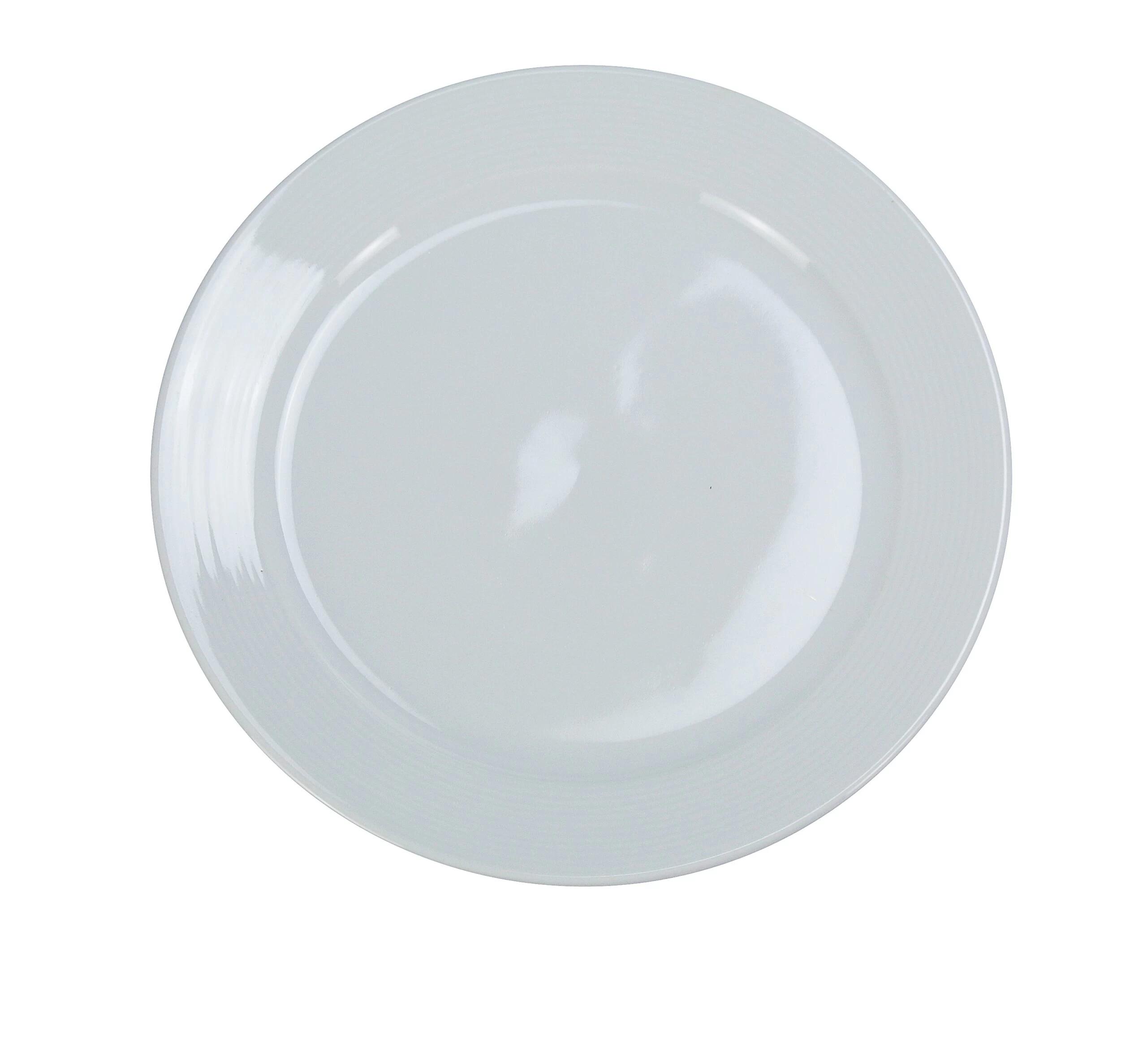 Plate 9 IN Porcelain White Round Heat Proof Microwave Safe Stackable 24/Case
