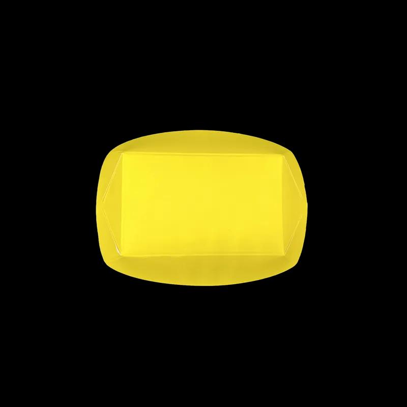 Food Tray 3 LB Paper Yellow Rectangle 500/Case