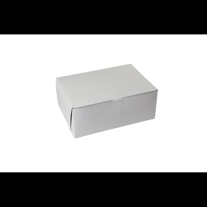 Bakery Box 12X9X3 IN Paperboard White Corner Lock 1-Piece 100/Bundle
