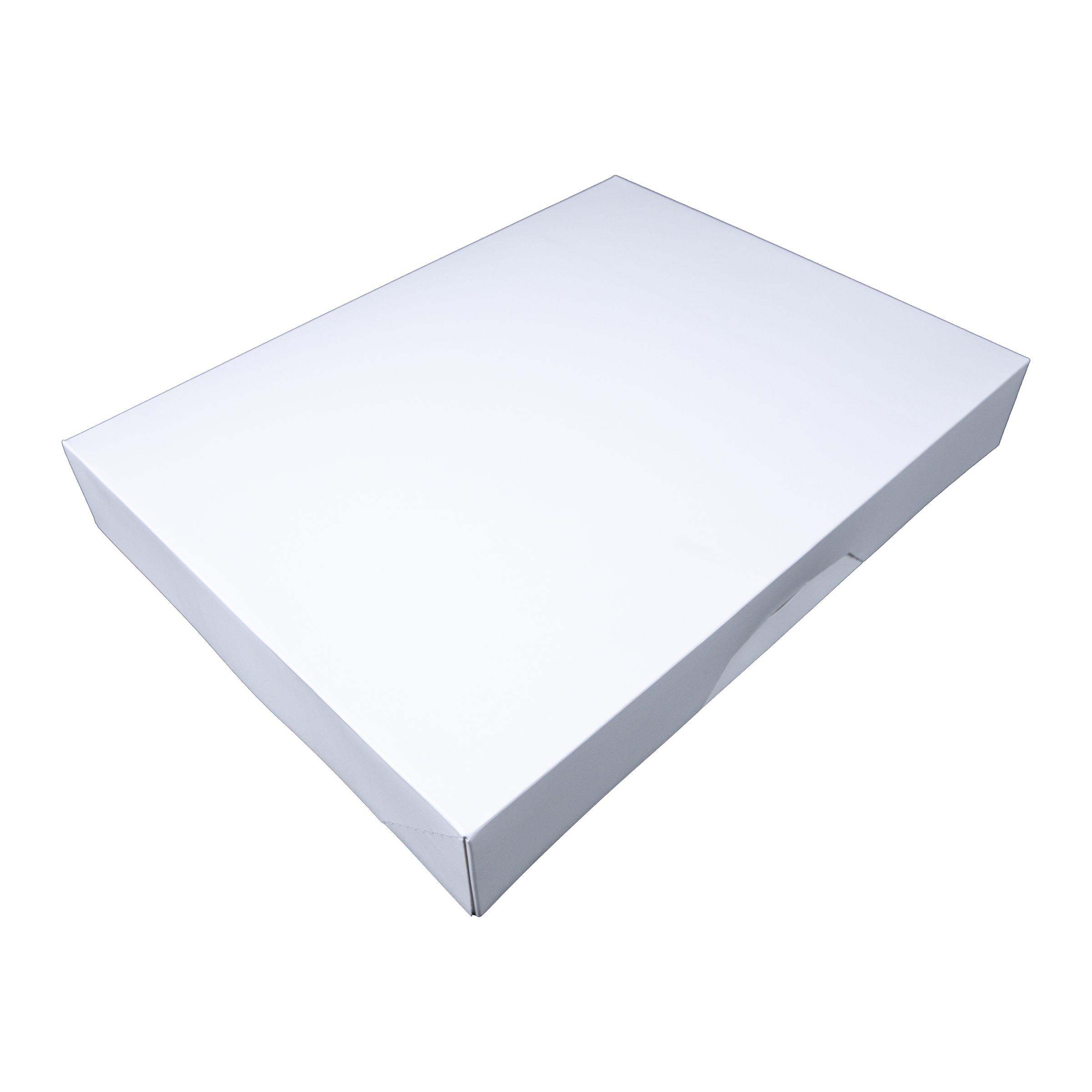 Cake Box 15X11.5X2.25 IN SBS Paperboard White Rectangle Automatic 100/Bundle