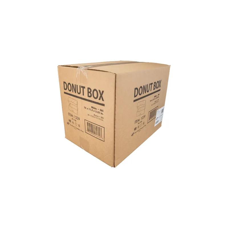 Cake Box 15X11.5X2.25 IN SBS Paperboard White Rectangle Automatic 100/Bundle