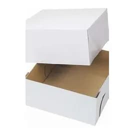 Cake Box 10X10X5 IN Corrugated Paperboard Square 2-Piece 25/Bundle