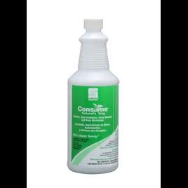 Consume® Pleasant Scent Deodorizer Degreaser Drain Maintainer Cleaner 1 QT Alkaline RTU Enzymatic 12/Case