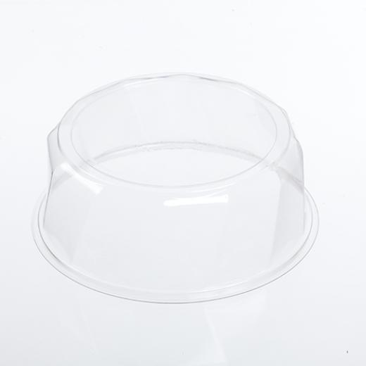 Polar Pak® Cake Container & Lid Combo With Dome Lid 8X3.5 IN PET Clear Black Round 100/Case