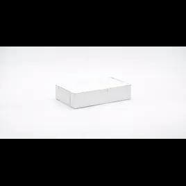 Easy Lock Eclair Box 10X6X2.25 IN SUS Paperboard CRB White Rectangle Lock Corner 1-Piece 250/Bundle