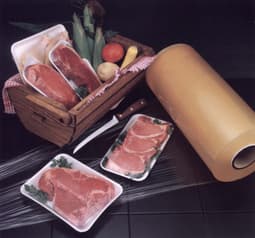 Meat Cling Film Roll 13IN X4000FT Plastic Clear 1/Roll