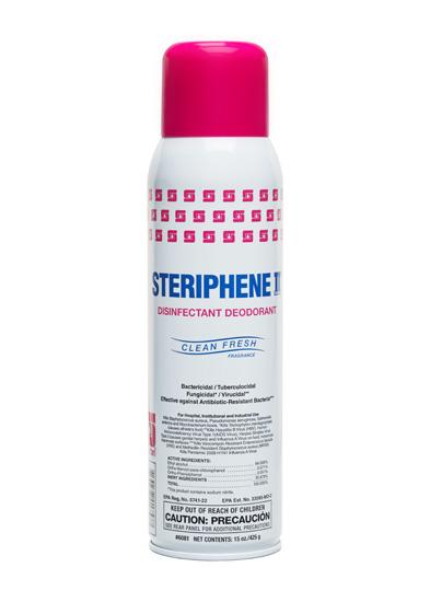 Steriphene II® Brand Disinfectant Deodorant (Clean Fresh Fragrance) Aerosol RTU 20 FLOZ 12/Case