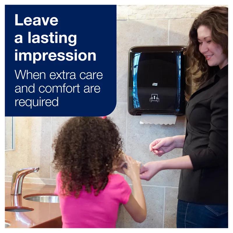 Tork Matic® H1 Paper Towel Dispenser Plastic Wall Mount Black Hard Roll High Capacity Elevation Range 1/Case