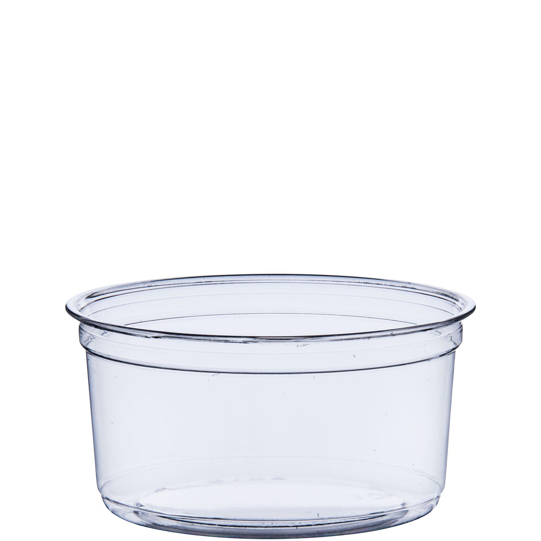Solo® Cold Deli Container Base 12 OZ RPET Clear Freezer Safe 50 Count/Pack 10 Packs/Case 500 Count/Case