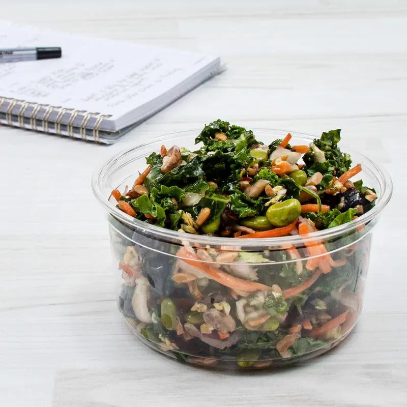 Solo® Cold Deli Container Base 12 OZ RPET Clear Freezer Safe 50 Count/Pack 10 Packs/Case 500 Count/Case