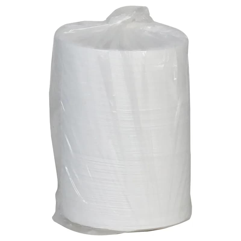 Plate 7X0.6 IN Polystyrene Foam White 900/Case