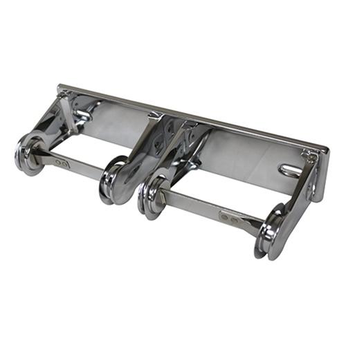 Impact Toilet Paper Dispenser Silver Double 1/Each