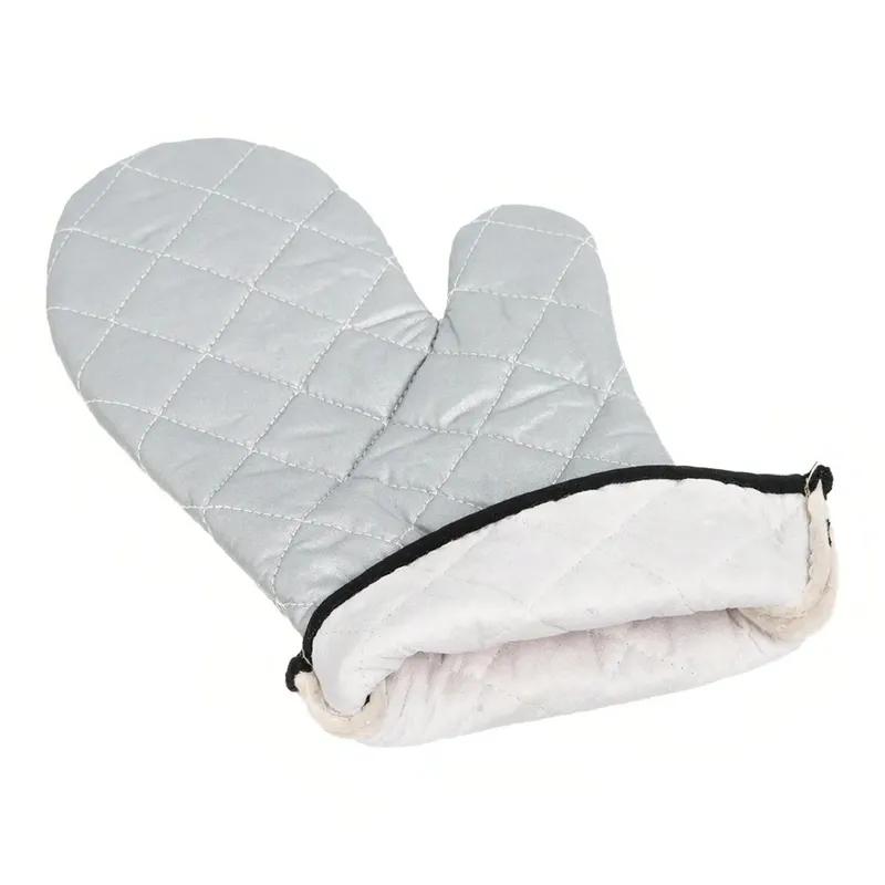 San Jamar Gloves 15 IN Silver Silicone Hangable Non-Stick 1/Pair