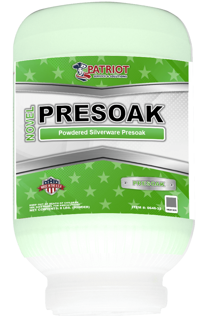 Patriot Novel Silverware Presoak 8 LB Powder 4/Case