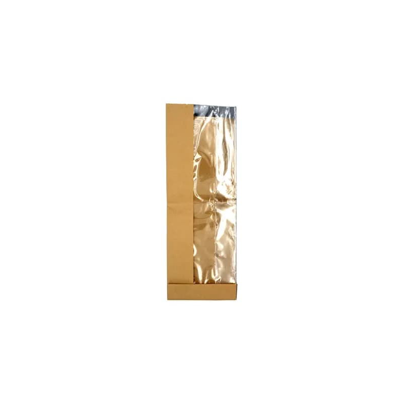 Bagcraft® Clear View Bag 4.25X2.875X12 IN Wax Coated Paper Kraft Grease Resistant Window 500/Case