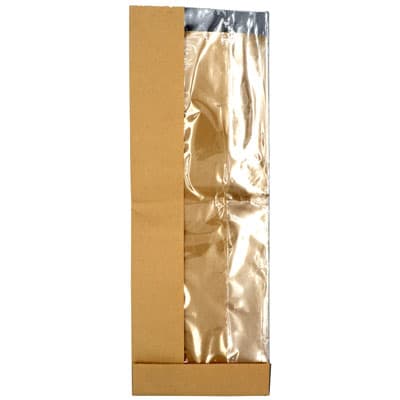 Bagcraft® Clear View Bag 4.25X2.875X12 IN Wax Coated Paper Kraft Grease Resistant Window 500/Case