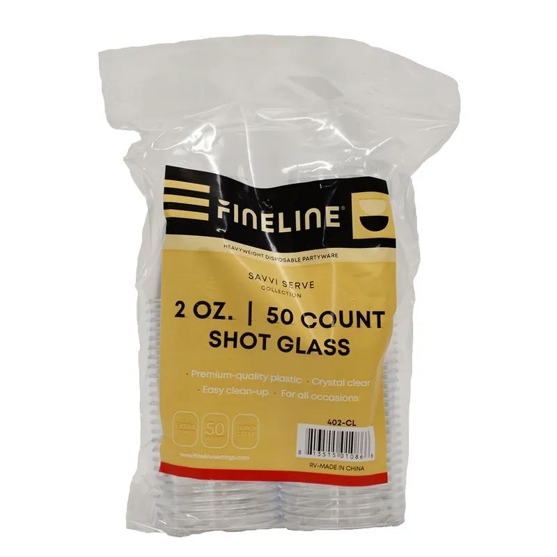 Quenchers Cup Shot Glass 2 OZ PS Clear 2500/Case