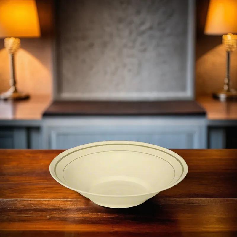 WNA Masterpiece Bowl 10 OZ Plastic Ivory Gold 150/Case