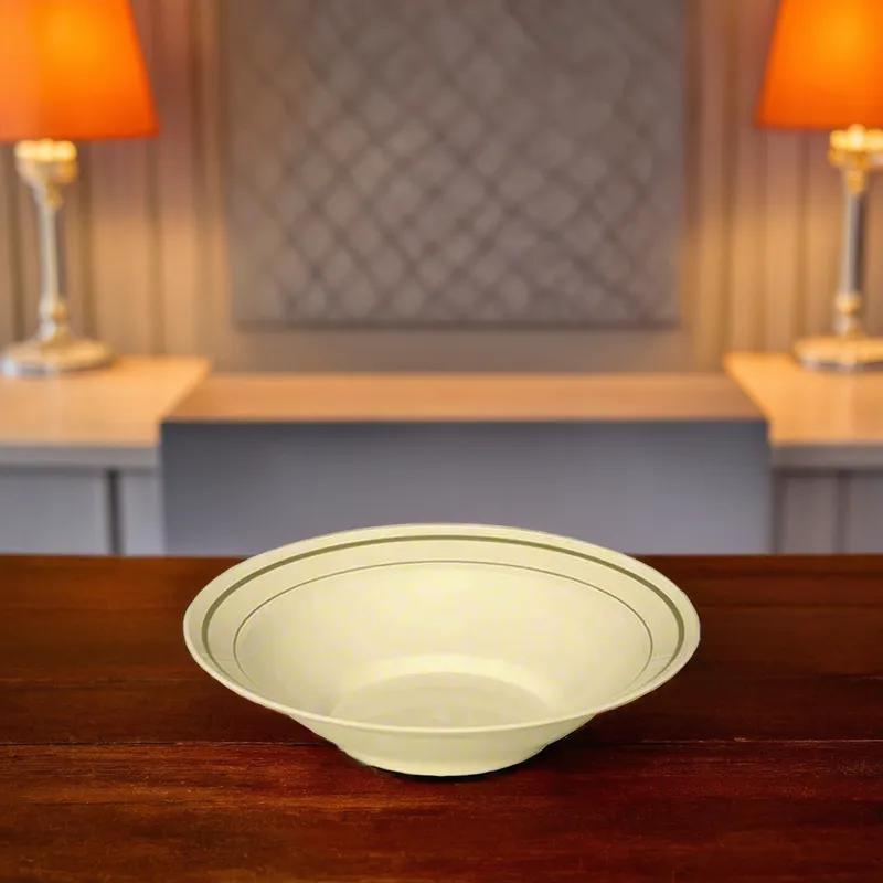 WNA Masterpiece Bowl 10 OZ Plastic Ivory Gold 150/Case
