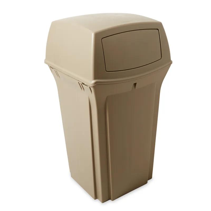 Ranger® Landfill 1-Stream Trash Can 21.25X21.25X41 IN 35 GAL Beige Resin Classic 1/Each
