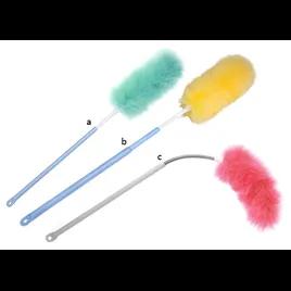 Duster 12 IN White Multicolor Reusable Pom 44 In Extension Handle 1/Each