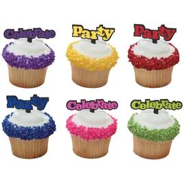 Cake & Cupcake Topper Pick Plastic Multicolor Celebrate & Party 144/Each