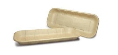 10 Packaging Tray 10.5X4.3X1 IN Pulp Fiber Natural Rectangle 500/Case