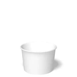 Food Container Base 16 OZ Paper White Squat 500/Case