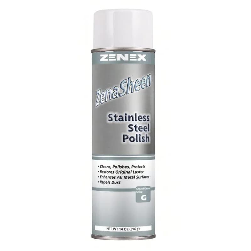 ZenaSheen Mint Stainless Steel Polish 14 OZ Aerosol Oil-Based 12/Case