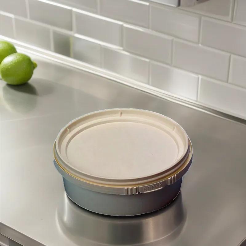 Lid Flat 4.59X0.29 IN PP Clear Round For Container 1000/Case