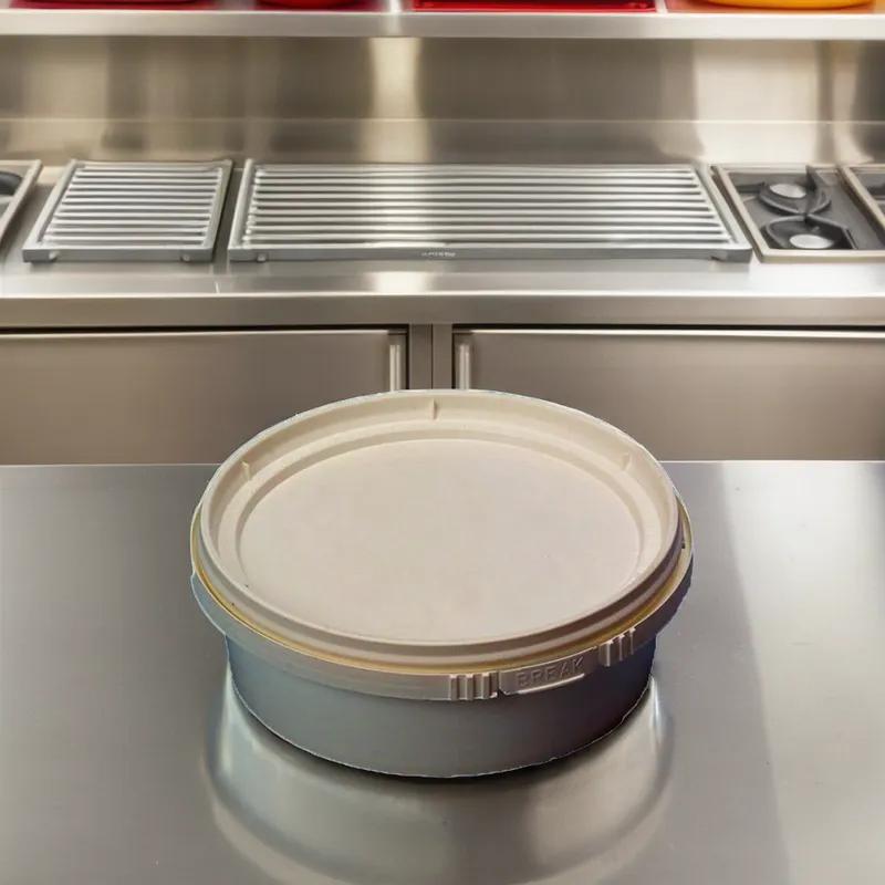 Lid Flat 4.59X0.29 IN PP Clear Round For Container 1000/Case