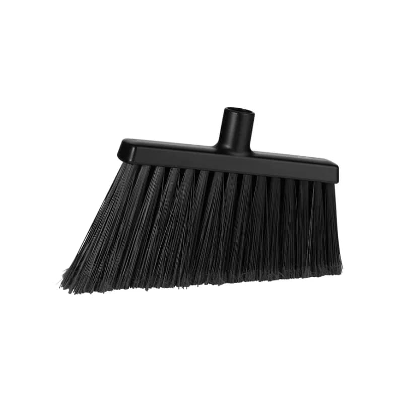 Vikan® Broom Head 11.4X1.6X8.7 IN Black PP Stainless Steel Polyester PET Angled Split Bristle 1/Each