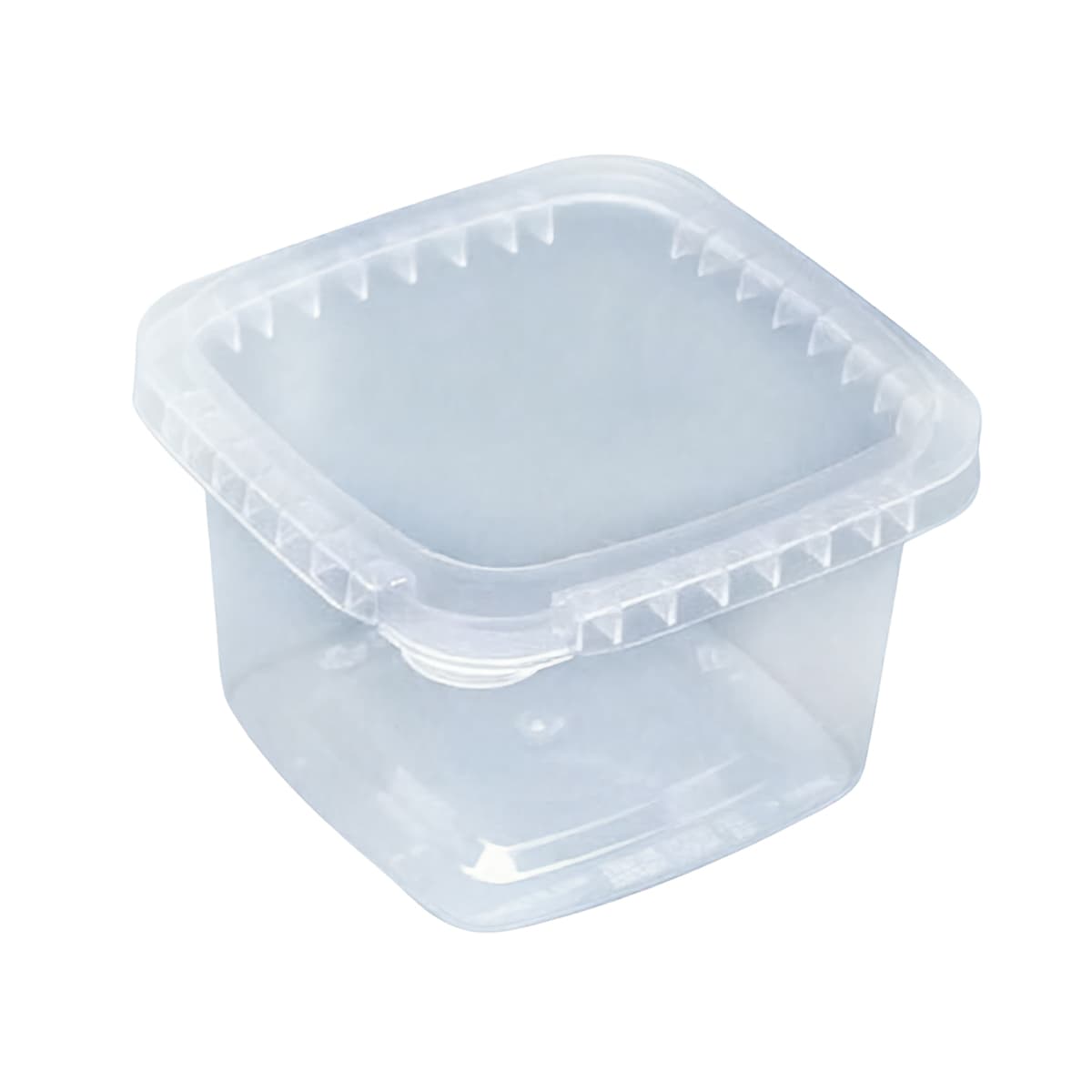 Deli Container Base 16 OZ PP Clear Square Tamper-Evident Tamper-Resistant 700/Case